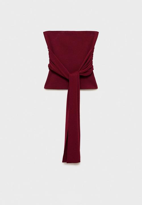 MANGO - Top Julito - Dark Red