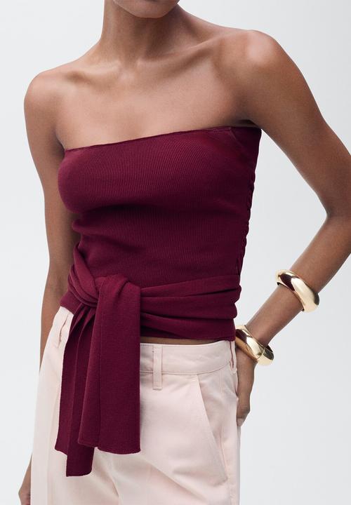 MANGO - Top Julito - Dark Red