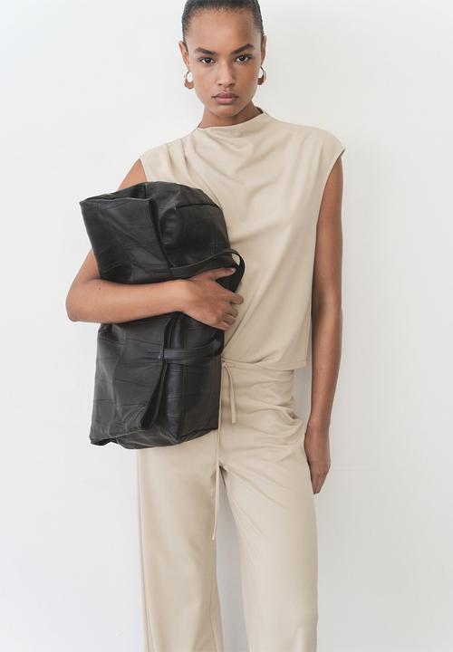MANGO - Trousers Candela - Light Pastel Brown