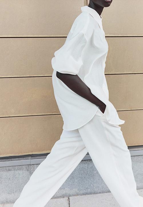 H&M - Oversized shirt - white