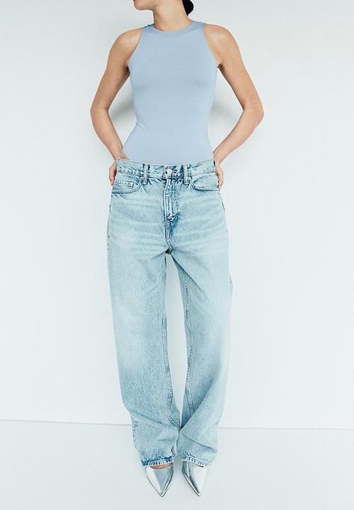 H&M - Jersey thong body - light blue