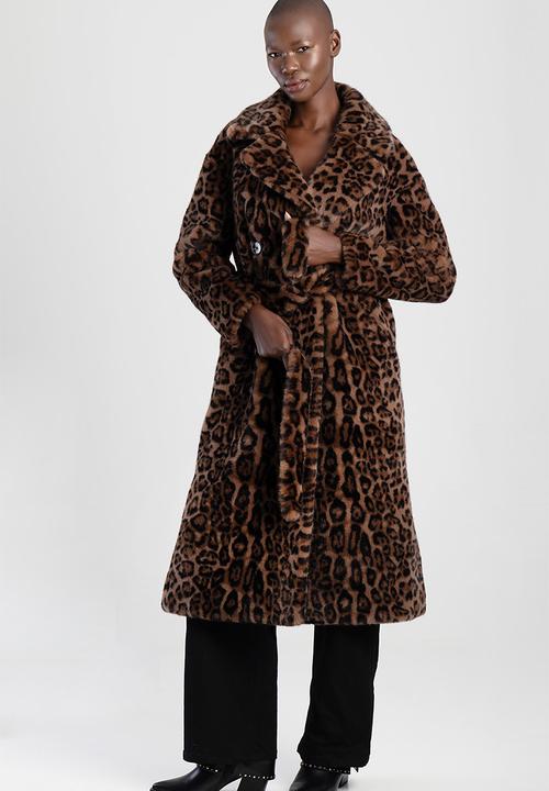 SISSY BOY - Wild At Heart: Faux Fur Leopard Print Coat - Brown Leopard