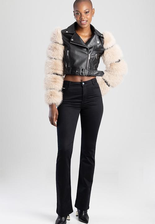 SISSY BOY - JULIA: Mid Waist Bootleg - Black