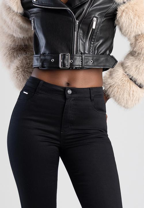 SISSY BOY - JULIA: Mid Waist Bootleg - Black