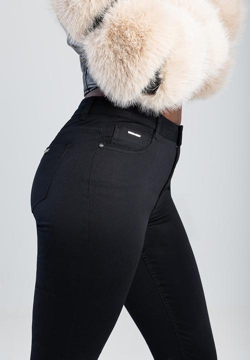 SISSY BOY - JULIA: Mid Waist Bootleg - Black