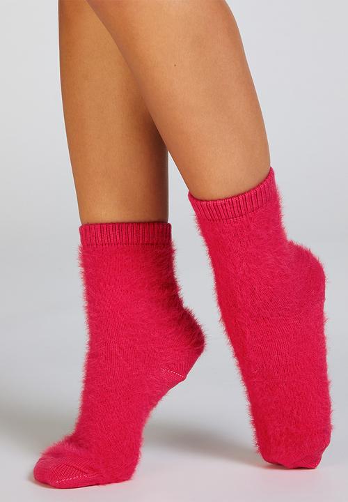 Hunkemoller - Mila knitted sock - pink