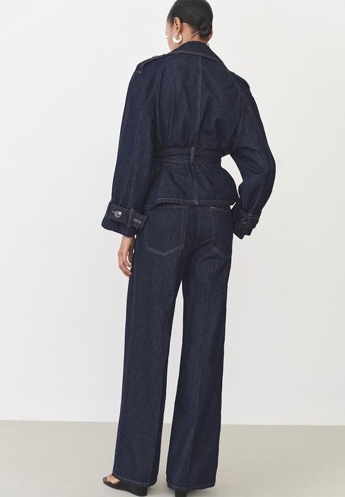 MANGO - Trousers Mar - Open Blue
