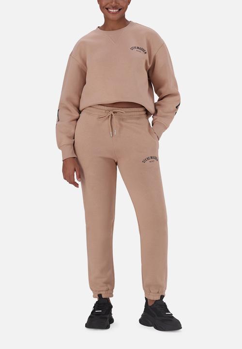 Steve Madden - Azalea fleece jogger - biscuit