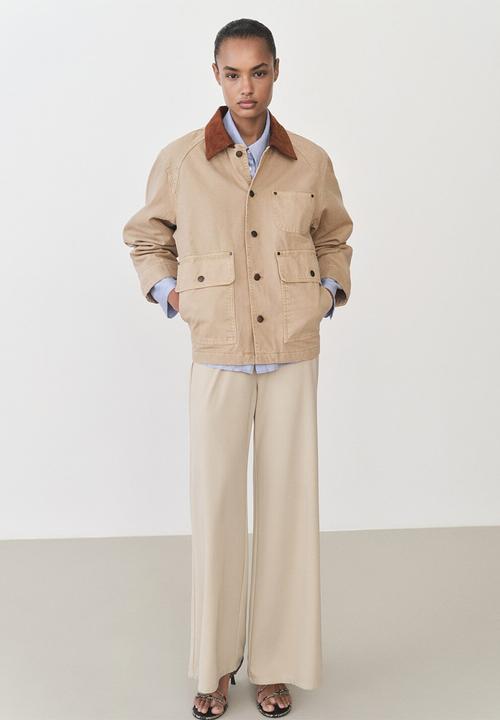 MANGO - Jacket Rio - Light Pastel Brown