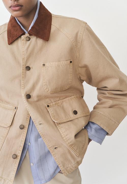 MANGO - Jacket Rio - Light Pastel Brown