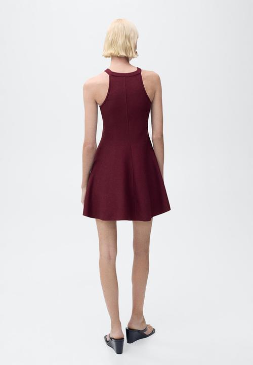 MANGO - Dress Xiqui - Dark Red