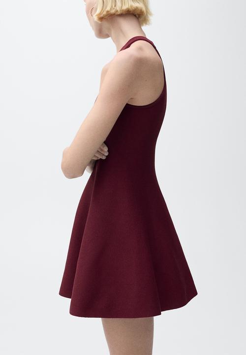 MANGO - Dress Xiqui - Dark Red