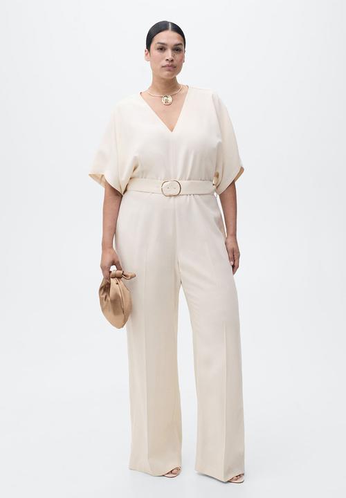 MANGO - Jumpsuit Junny - Light Beige