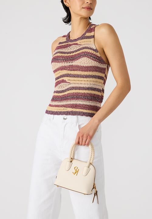 Steve Madden - Bropes dome bag - bone/gold