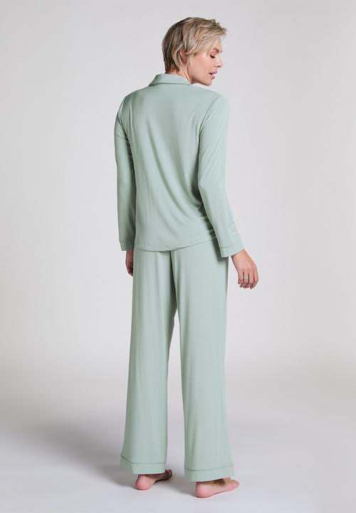 Hunkemoller - Pants jersey essential - green