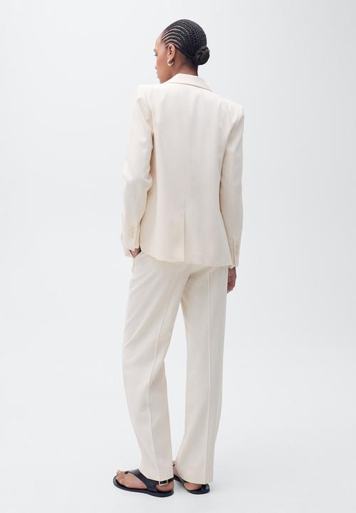 MANGO - Trousers Tempo - Light Beige