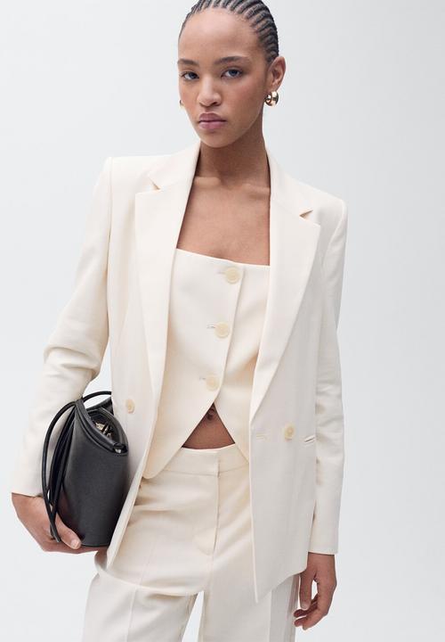 MANGO - Trousers Tempo - Light Beige