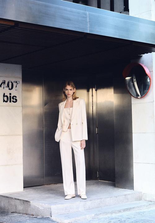 MANGO - Trousers Tempo - Light Beige