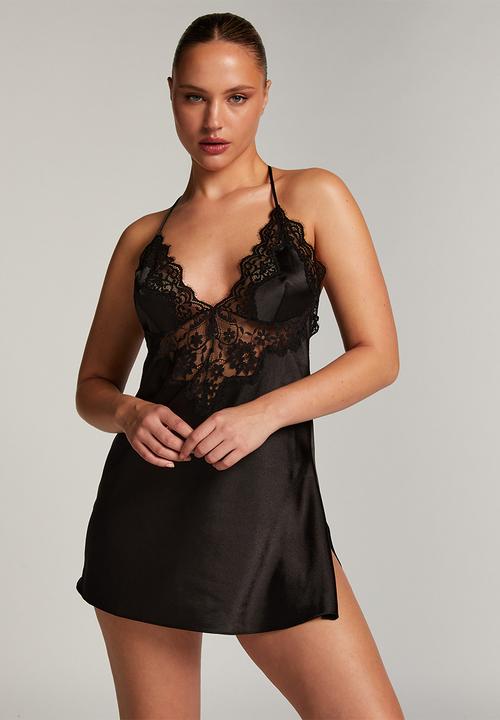 Hunkemoller - SD Satin Mya - black