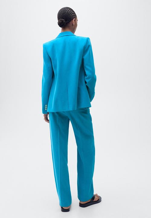 MANGO - Trousers Tempo - Medium Blue