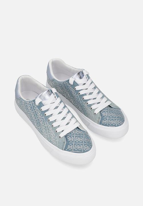 GUESS - Washed Denim Sneaker - Blue