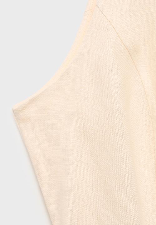 MANGO - Dress Laura - Light Beige