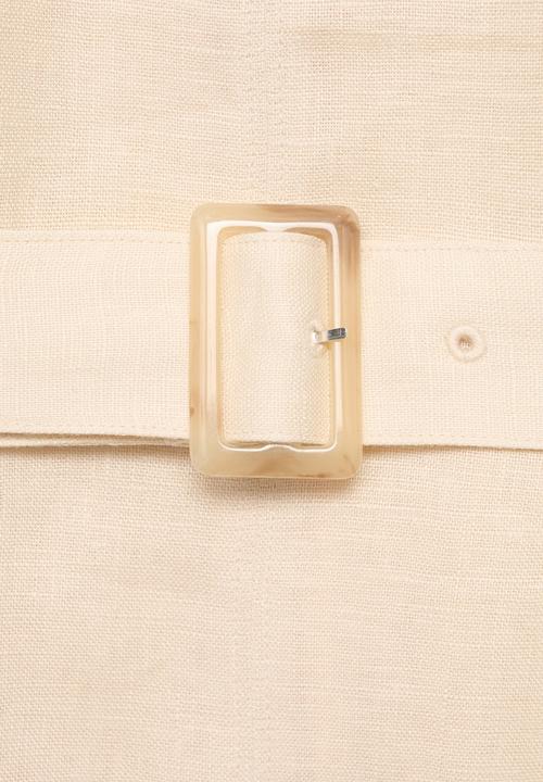 MANGO - Dress Laura - Light Beige