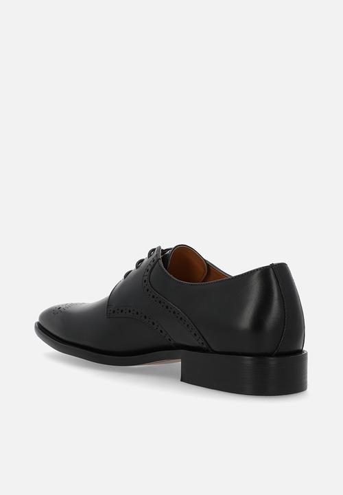 Fabino - BROGUE LACE-UP - Black Leather