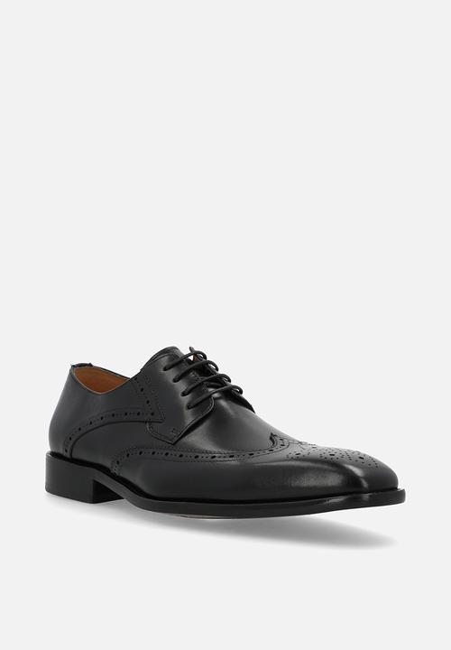 Fabino - BROGUE LACE-UP - BLACK LEATHER