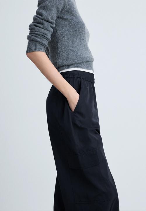 MANGO - Trousers Vicky - Navy