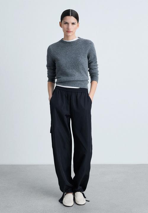 MANGO - Trousers Vicky - Navy