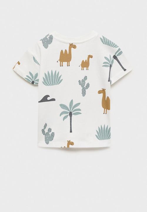 MANGO - T-shirt desert - natural
