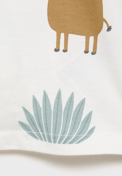 MANGO - T-shirt desert - natural