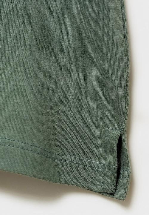MANGO - T-shirt hoyo - green