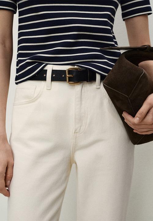 MANGO - Jeans Matilda - Light Beige