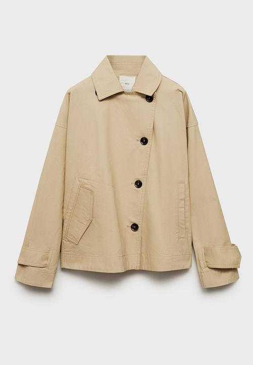 MANGO - Parka Julia - Light/Pastel Gray