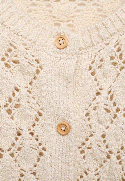 MANGO - Cardigan fez - brown