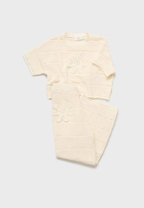 MANGO - Sweater fleur - natural