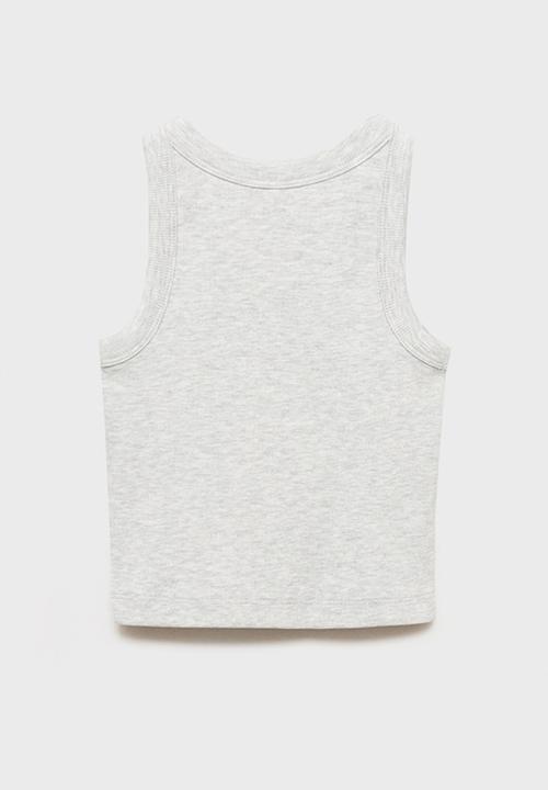 MANGO - Top rib - grey