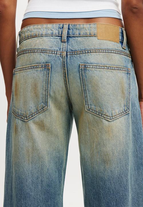 Cotton On - Low rise straight jean - stefani blue