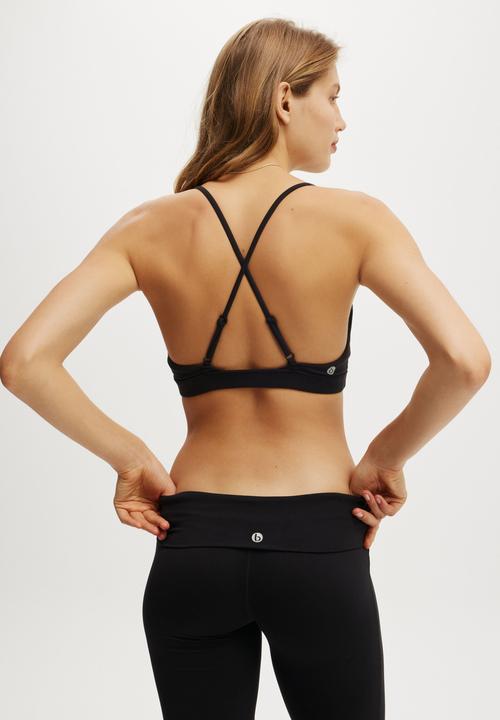Cotton On - Ultra Soft High Apex Crop - Black