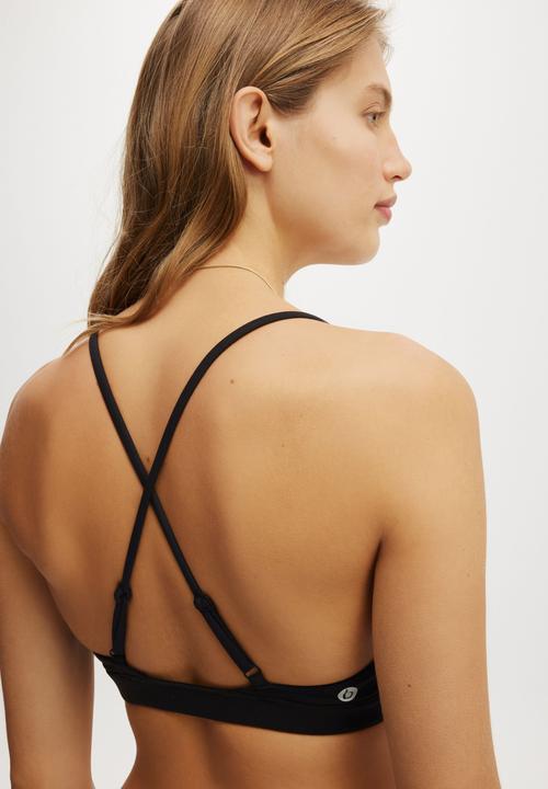 Cotton On - Ultra Soft High Apex Crop - Black