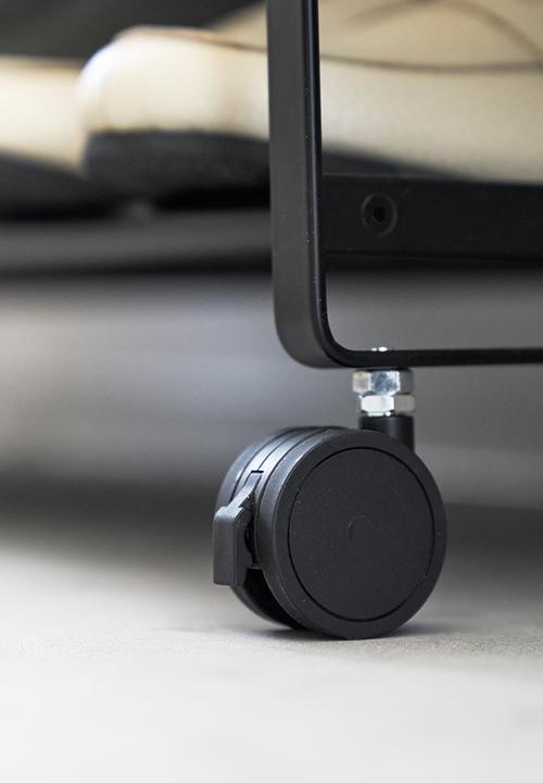 Yamazaki - TOWER Shoe Rack with Casters - Black