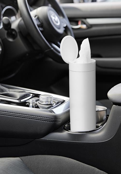 Yamazaki - Tower Tissue Box Round - White
