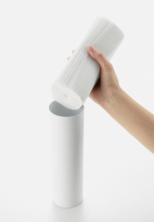 Yamazaki - Tower Tissue Box Round - White