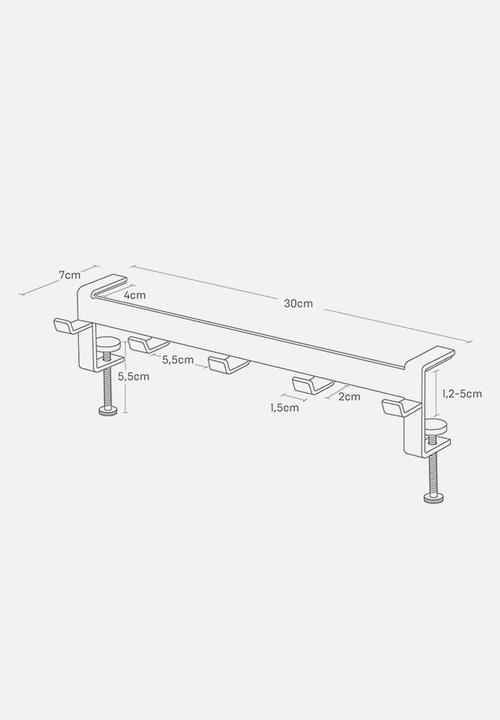 Yamazaki - TOWER Tableside Hooks - White