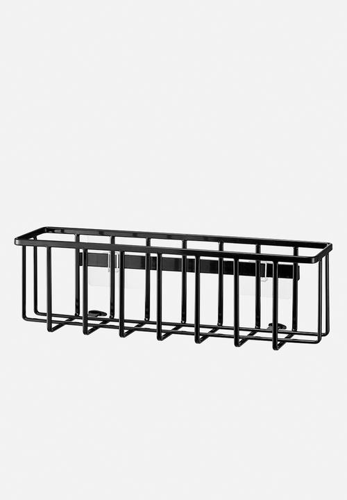 Yamazaki - Tower Film Hook Multi-Use Basket L - Black