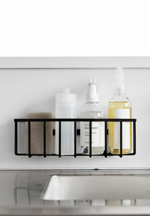 Yamazaki - Tower Film Hook Multi-Use Basket L - Black
