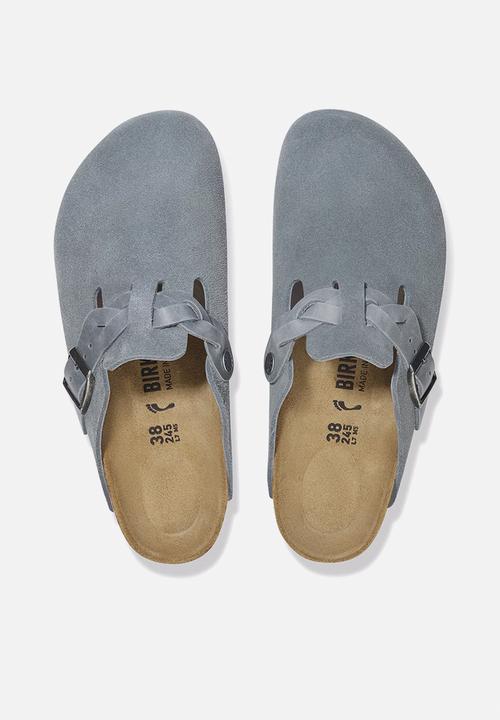 Birkenstock - Boston regular braided suede - basalt grary