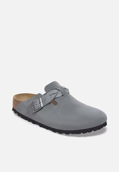 Birkenstock - Boston regular braided suede - basalt grary